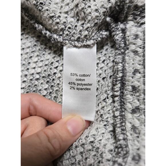 Maurices small women's gray and white open front cardigan - Picture 6 of 8
